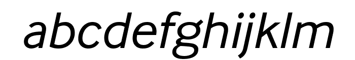InterFace Italic Font LOWERCASE
