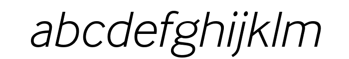 InterFace Light Italic Font LOWERCASE
