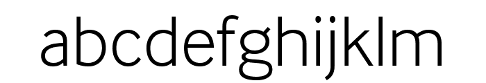 InterFace Light Font LOWERCASE