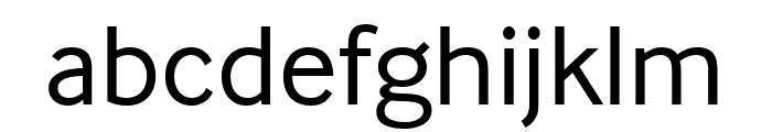 InterFace Regular Font LOWERCASE