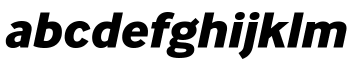 InterFace XBold Italic Font LOWERCASE
