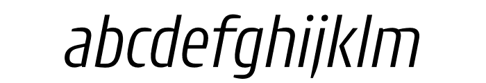 Intercom Light Italic Font LOWERCASE