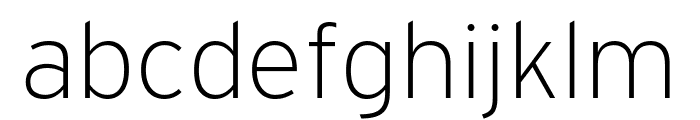 Interstate Compressed Extra Light Font LOWERCASE