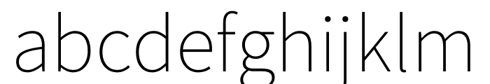 IrohakakuC ExtraLight Font LOWERCASE