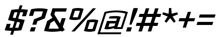 Ironstrike Semibold Italic Font OTHER CHARS