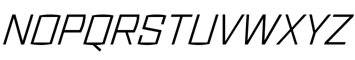 Ironstrike Stencil Light Italic Font UPPERCASE