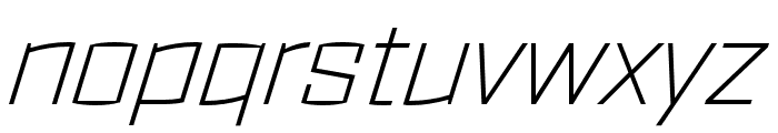 Ironstrike Thin Italic Font LOWERCASE