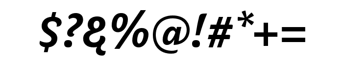Iskra Medium Italic Font OTHER CHARS