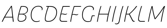 Iskra Thin Italic Font UPPERCASE