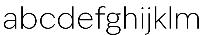 IvyEpic ExtraLight Font LOWERCASE