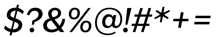 IvyEpic Medium Italic Font OTHER CHARS