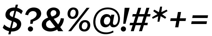 IvyEpic SemiBold Italic Font OTHER CHARS