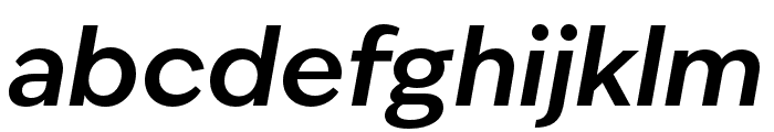 IvyEpic SemiBold Italic Font LOWERCASE