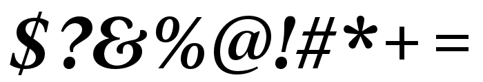 IvyJournal SemiBold Italic Font OTHER CHARS