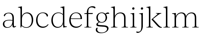 IvyJournal Thin Font LOWERCASE
