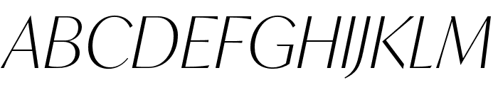 IvyMode Thin Italic Font UPPERCASE