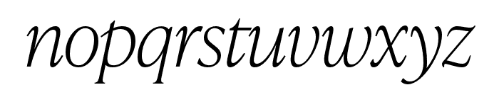 IvyPresto Headline Thin Italic Font LOWERCASE