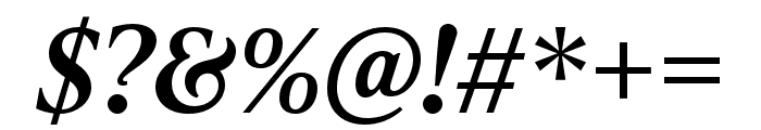 IvyPresto Text SemiBold Italic Font OTHER CHARS