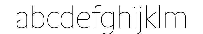 IvySoft Variable Thin Font LOWERCASE