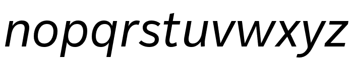 IvyStyle Sans Italic Font LOWERCASE