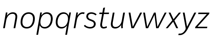 IvyStyle Sans Light Italic Font LOWERCASE