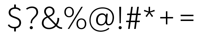 IvyStyle Sans Light Font OTHER CHARS
