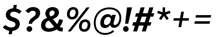 IvyStyle Sans SemiBold Italic Font OTHER CHARS