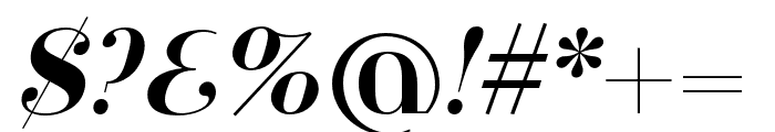 Jeanne Moderno OT BoldItalic Font OTHER CHARS