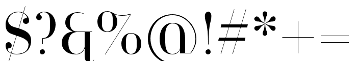 Jeanne Moderno OT Titling Font OTHER CHARS