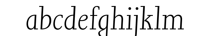 Joanna Nova Light Italic Font LOWERCASE