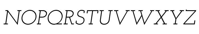 Josefin Slab Italic Font UPPERCASE