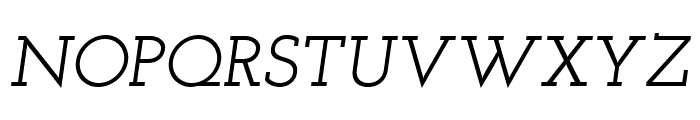 Josefin Slab SemiBold Italic Font UPPERCASE