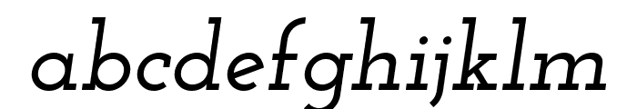 Josefin Slab SemiBold Italic Font LOWERCASE