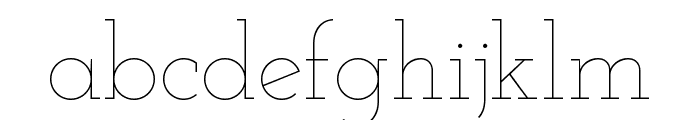 Josefin Slab Thin Font LOWERCASE