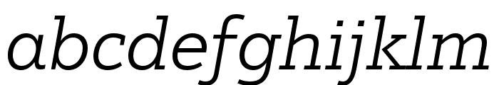 Justus Pro Light Italic Font LOWERCASE