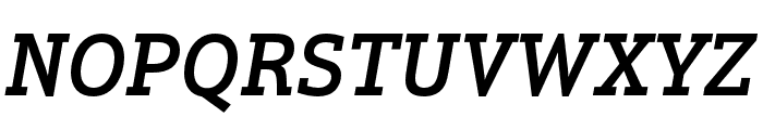 Justus Pro Medium Italic Font UPPERCASE