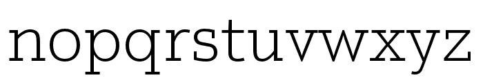Justus Pro Thin Font LOWERCASE
