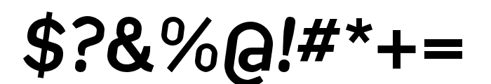 Kade Medium Italic Font OTHER CHARS