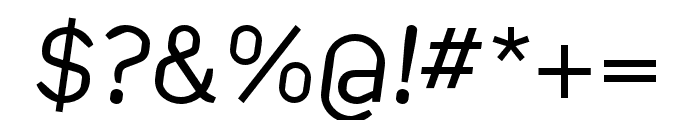 Kade Regular Italic Font OTHER CHARS