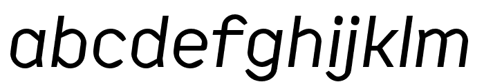 Kade Regular Italic Font LOWERCASE