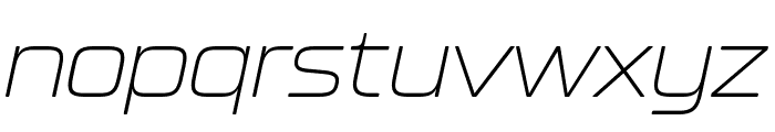 Kallisto Thin Italic Font LOWERCASE