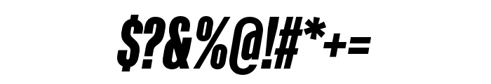 Kaneda Gothic ExtraBold Italic Font OTHER CHARS