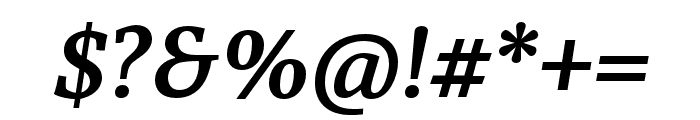 Karmina Bold Italic Font OTHER CHARS