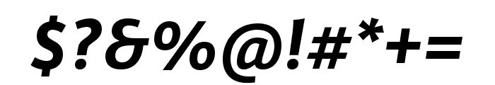 Karmina Sans Bold Italic Font OTHER CHARS