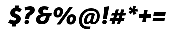 Karmina Sans ExtraBold Italic Font OTHER CHARS