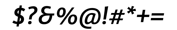 Karmina Sans SemiBold Italic Font OTHER CHARS