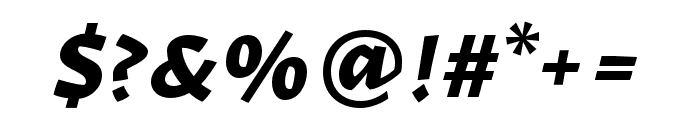 Karol Sans Bold Italic Font OTHER CHARS