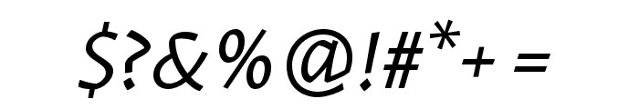 Karol Sans Regular Italic Font OTHER CHARS
