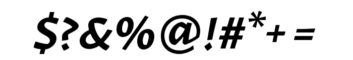 Karol Sans SemiBold Italic Font OTHER CHARS