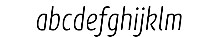 Kava Pro Light Italic Font LOWERCASE
